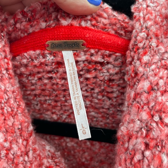 Free People Bff Cowl Neck Speckled Long Sleeve Oversized Soft Sweater - Picture 6 of 7